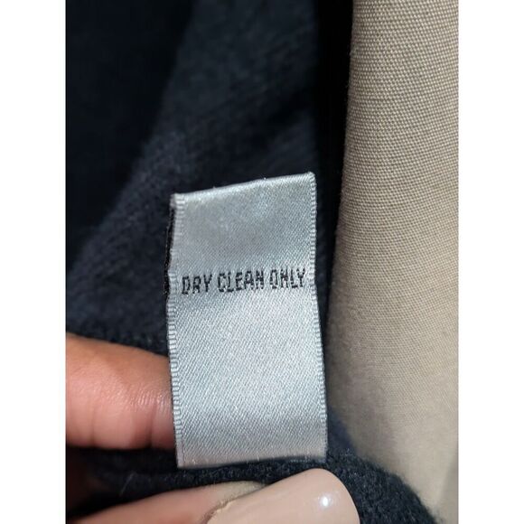 Vintage 90s Amanda Smith Tan Zip Out Fleece Lining Overcoat Trench Coat, 8 - Picture 9 of 14